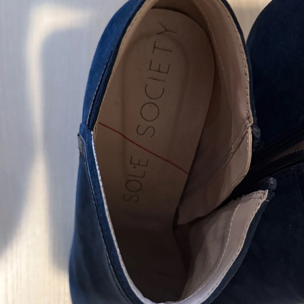 Sole Society Navy Ankle Booties - Picture 3 of 3